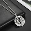 Viking Axe Helmet Pendant Tomahawk Necklace Odin Raven Slavic Amulet Norse Warrior Mythology Stainless Steel Jewelry