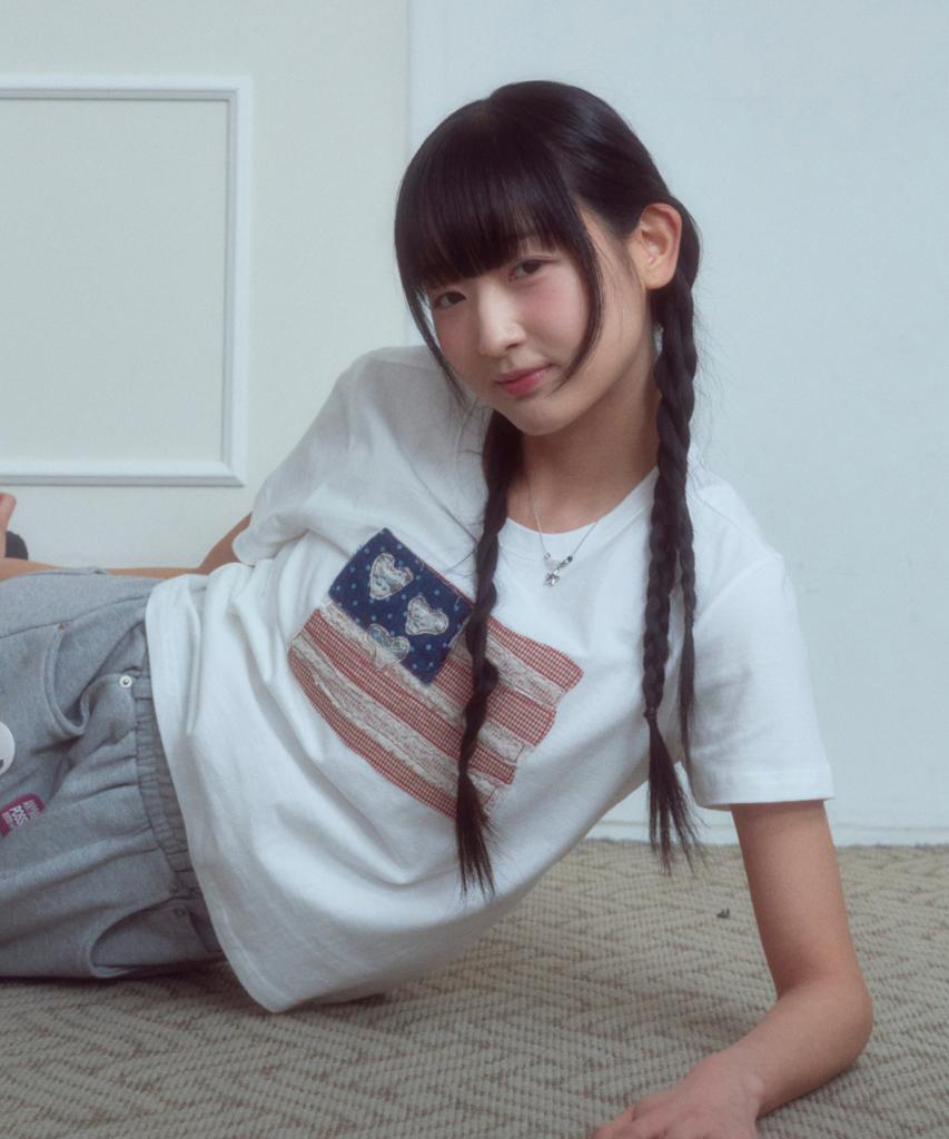 Loginaenloji Usa Banner Lace Patch T-Shirt White