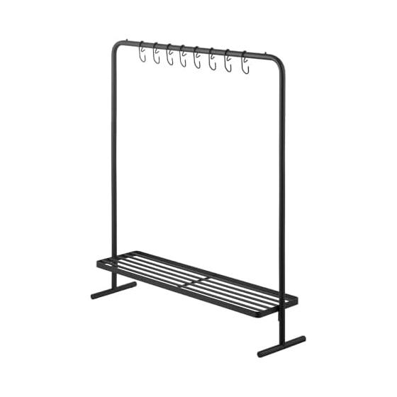Hanger Rack Bag Storage Rack Tower Black Storage School Bag Rack Yamazaki Jitsugyo Hook Hanging Space Saving Living Storage Small Items Storage Slim