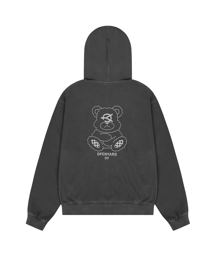 Openyard(Oy) Pigment Odolly Hoodie Zip Up - Black