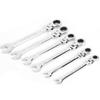 6Pcs Flexible Head Multi functional Ratchet Conination Spanner Wrench 8 17mm Repair Tools Set