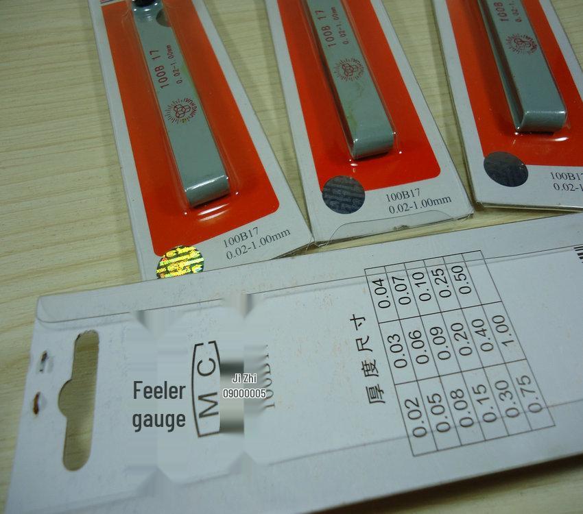Jinghua Feeler Gauge Set, 100x17mm, 0.02-1.00mm, 17 Pieces