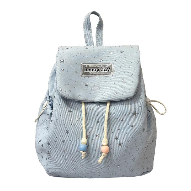 Schultasche Schleife Polka Dot Träger Rucksack Weiblich College-Stil College-Student Pendler Schultasche Nische Freizeit Reisen Kleiner Rucksack