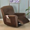 Wing Chair Cover Velvet Plush High Stretch Slipcovers For Wingback Chairs Slipcover Washable Armchair Protector Cover