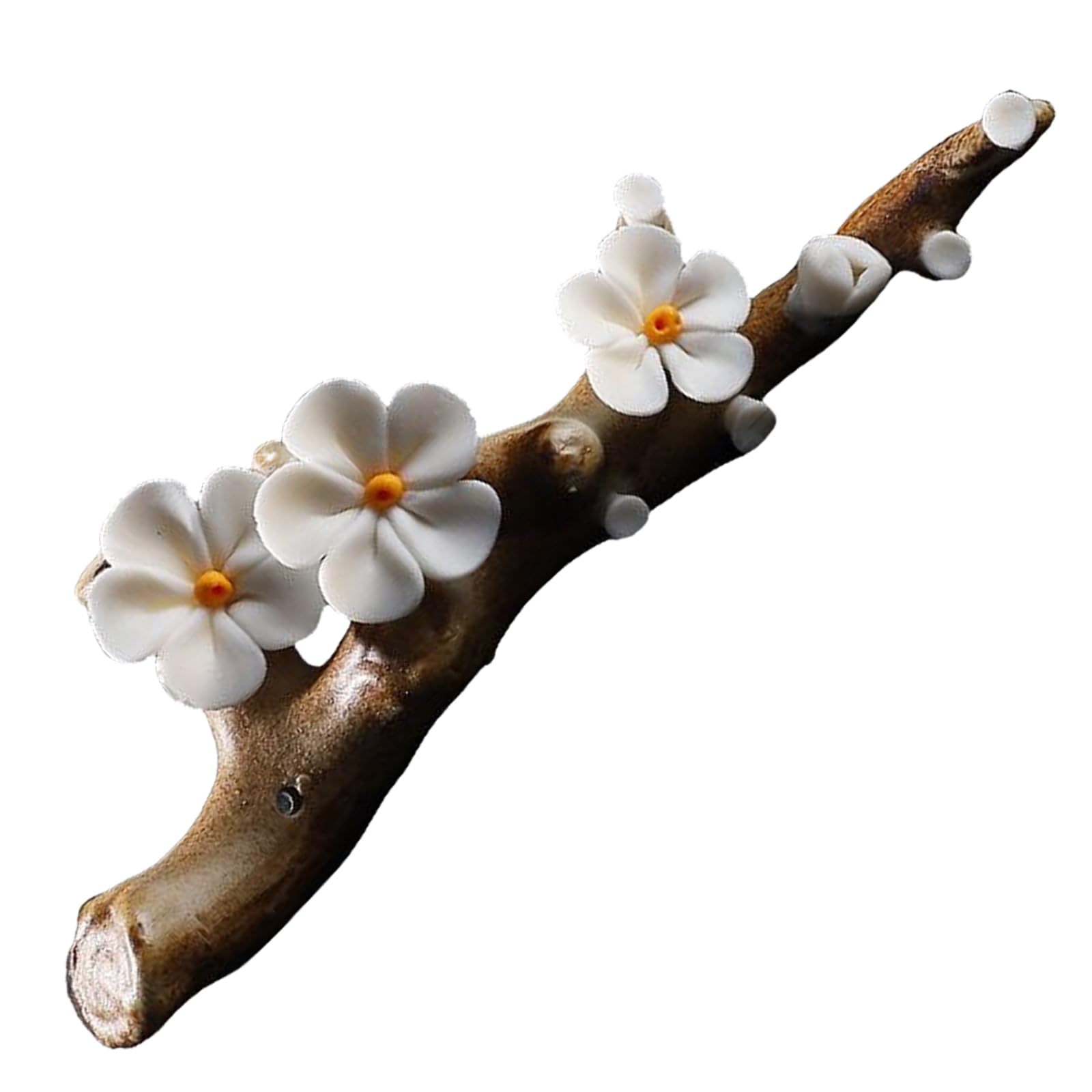 

EsiFare Plum Branch Incense Incense Stick Holder with Brush Rest and Ceramic Incense Incense Incense Stick Stylish Incense Stick Flower Incense Holder