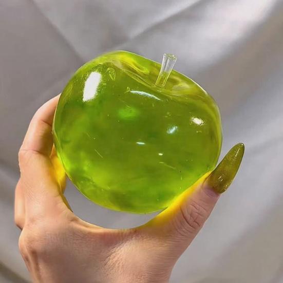 Stressabbau Grünes Obst Spielzeug Langsame Rückfederung Klares Obst Quetsch Fidget Spielzeug Angstabbau Weicher Stressball Kneten Sensorisches Spielzeug
