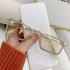 Stylish Square Frameless Sunglasses with Diamonds for Women