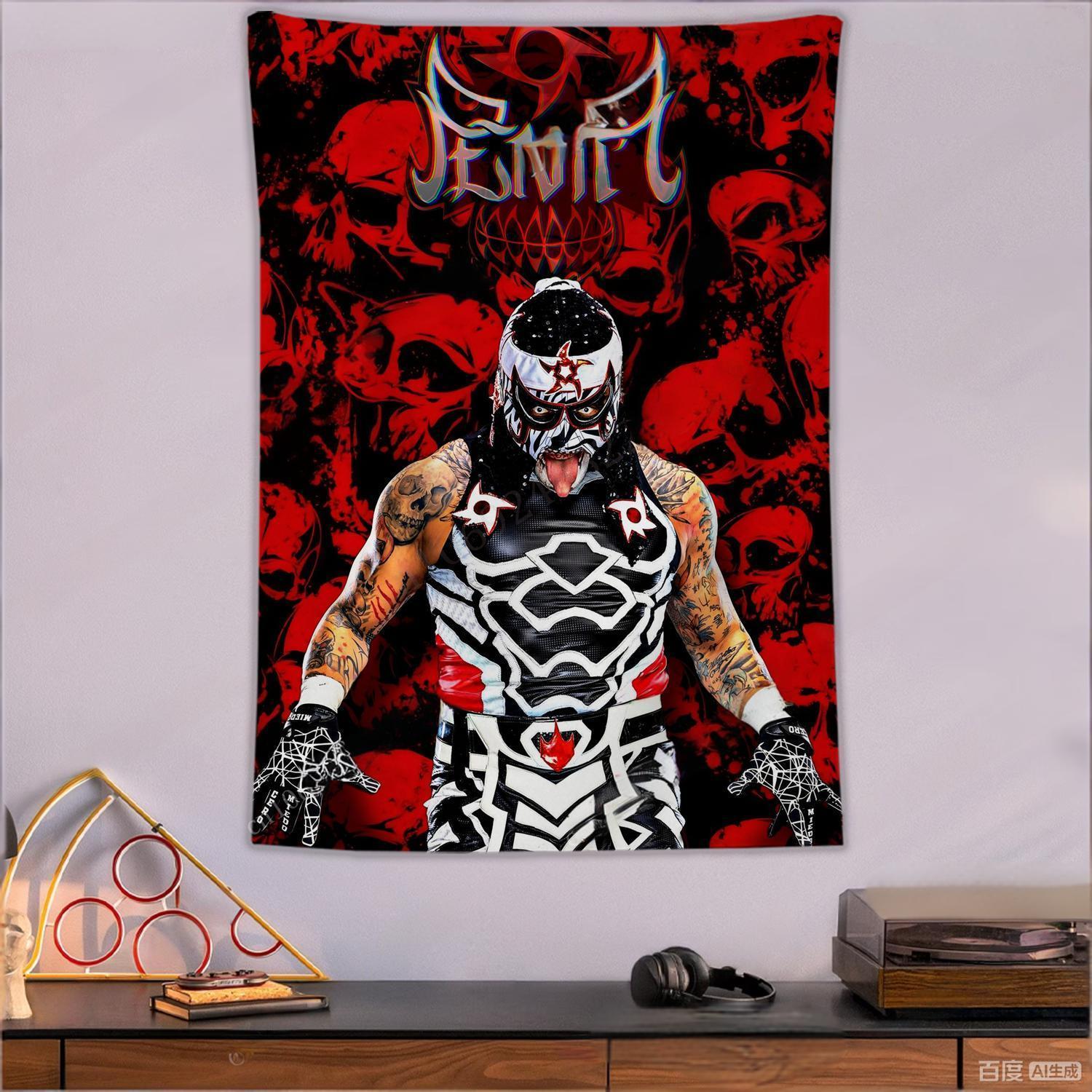 

Penta Tapestry Posters Wall Tapestries For Bedroom Decoration Aesthetic Tapices Flag Wrestling Fans Boxing Flag 74x94cm(29x37in)
