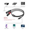 Type C To Dual XLR Male Aux Audio Cable Built in DAC Chipset USB C To Dual XLR Audio Cable Type C To XLR Male Output Stereo CordGood product