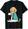 Father's Day Gift Funny Dog Dad Beagle I Love Dad Tattoo T-Shirt