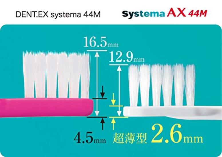Lion Systema AX Toothbrush X 44M 4, (Compact, Regular)