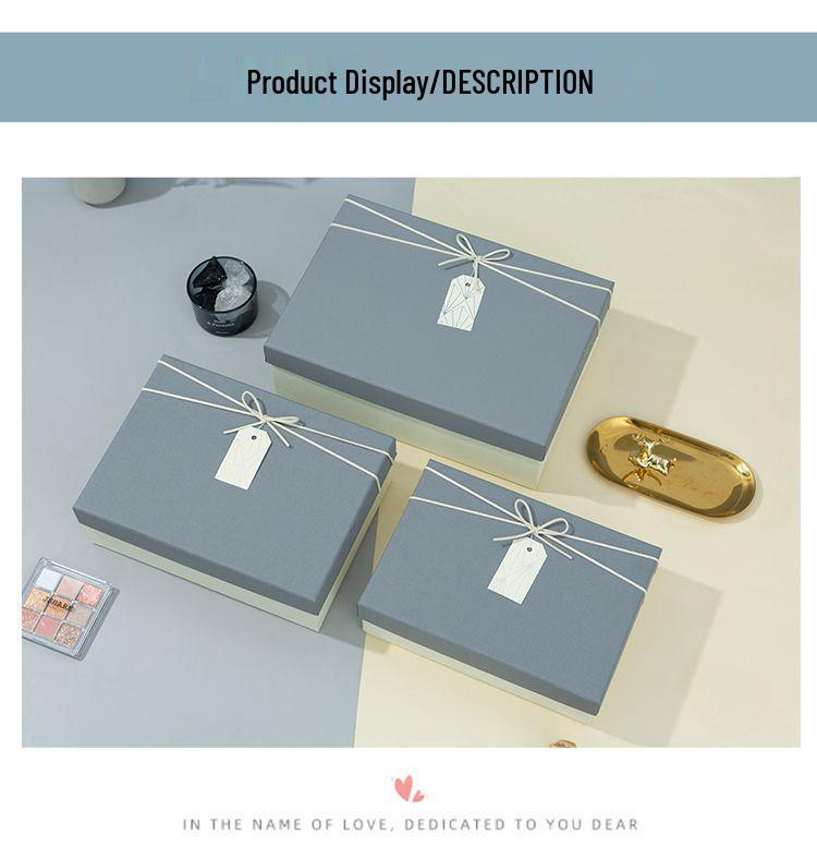 Qixi Valentine's or Birthday Gift Box for Girlfriend/Boyfriend - Simple Empty Packaging Box