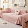 Sofa Cushion  Spring Anti-cat Scratch Universal Sofa Cover Towel Cream Wind Solid Color Sofa Blanket Cover