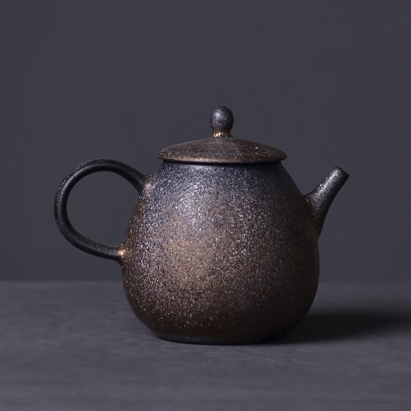 200ml Ceramic Teapot Vintage Filter Coarse Pottery Gongfu Tea Set