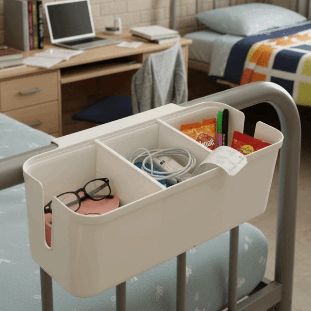 Partition Bedside Hanging Basket Adjustable Night Stand Shelves Bedside Storage Rack  Bedroom