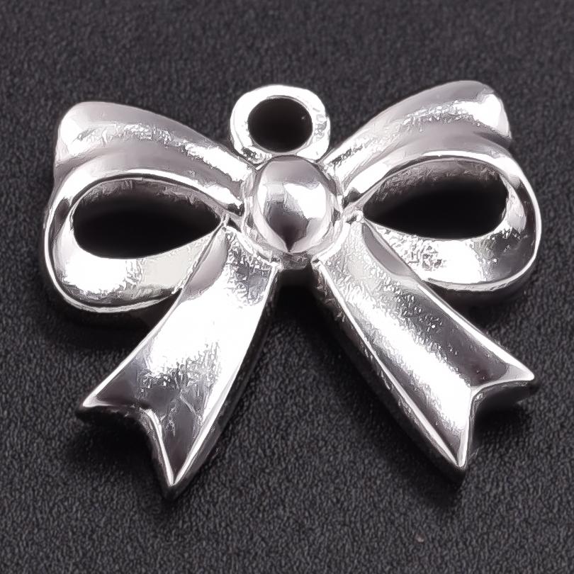 Breloque Metal Love Stainless Steel Flower Pendants For Jewelry Making Earrings Bracelets Headwear DIY Heart Charms Accessories
