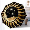 1pc Celestial Pattern Automatic Folding Umbrella - Compact 8-Rib Design, Durable Plastic & Iron, Lightweight for Outdoor Daily Use058