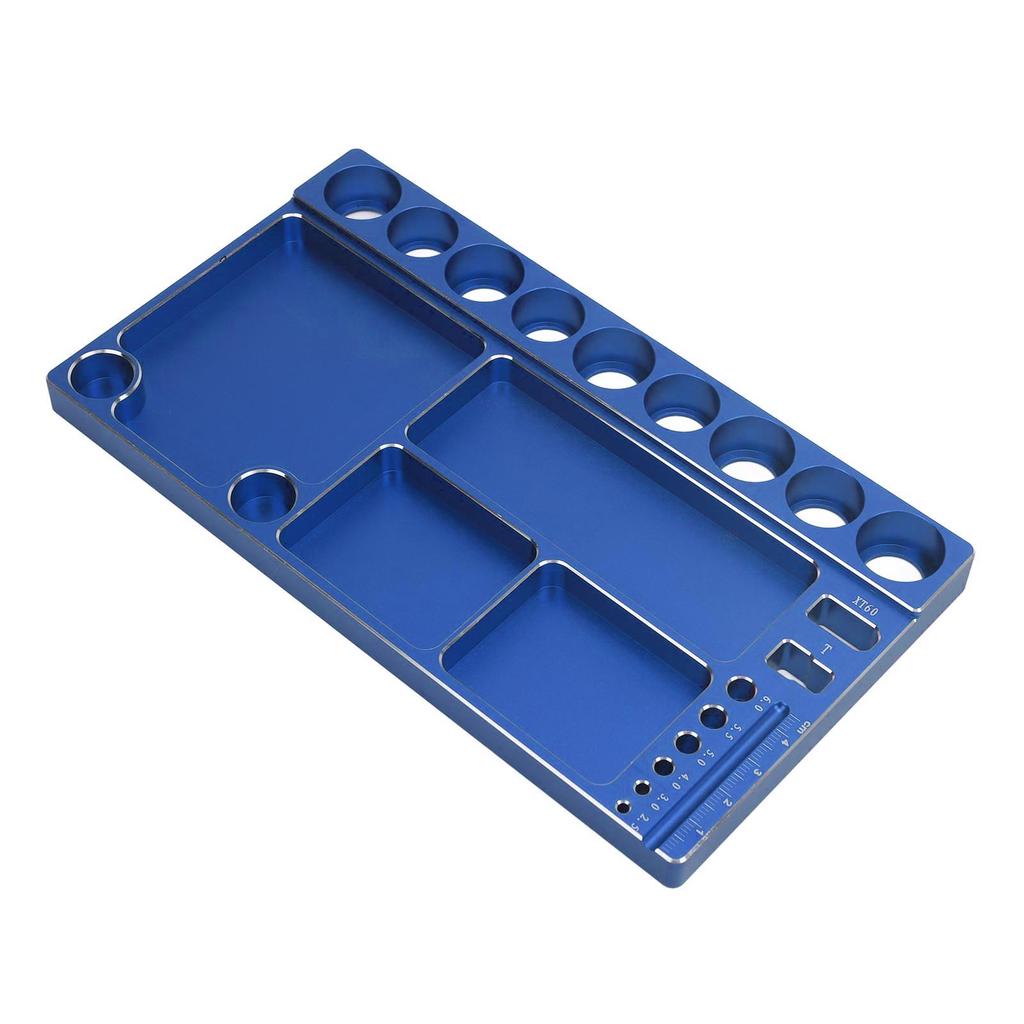 RC Screwdriver Tool Storage Rack Prevent Slip Aluminum Alloy Magnetic RC Socket Screws Tray Organizer Tool Holder for 1
