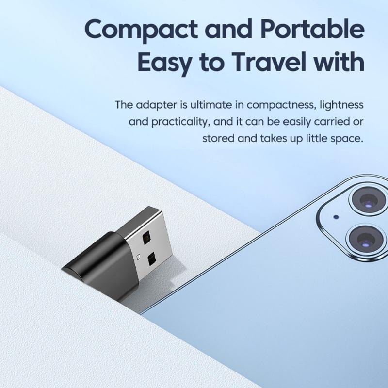 USB C To USB A Converter Fast Speed usb3.0 Data Sync Durability For Charging Laptops Mobile Devices
