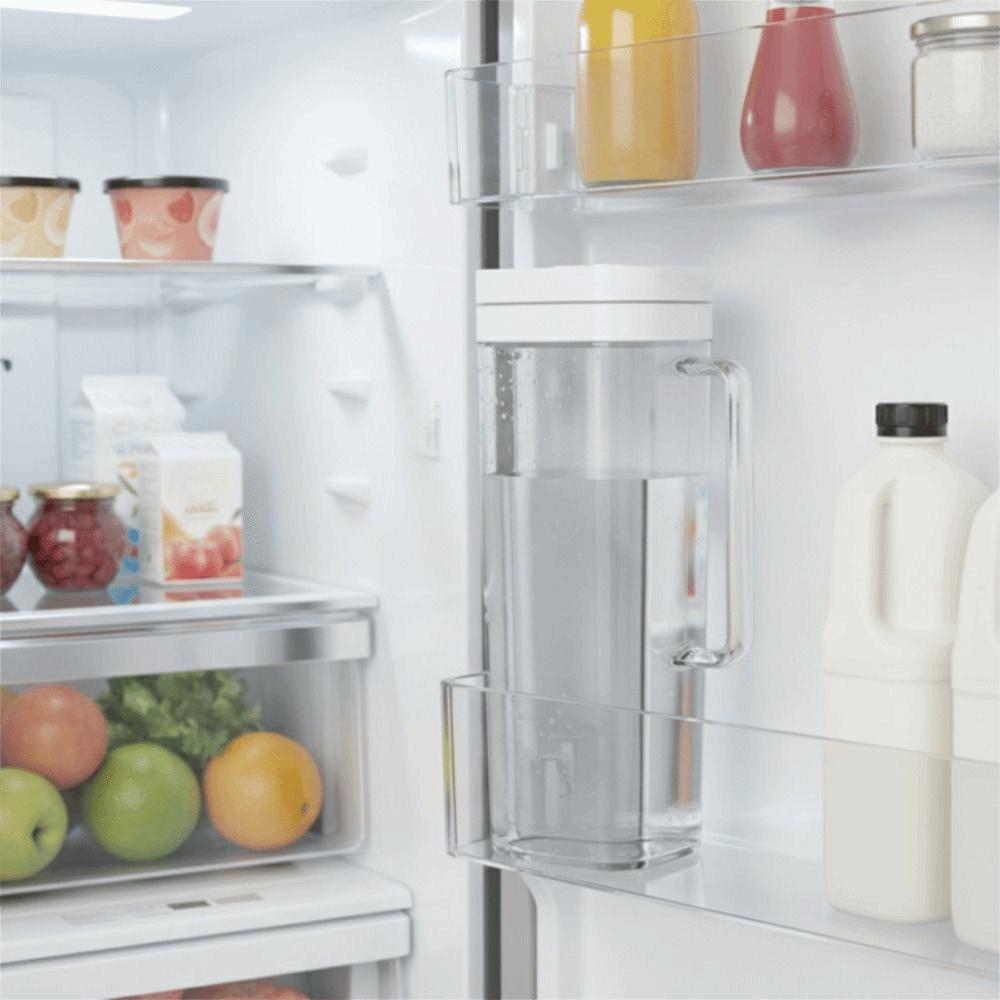 Flip Cover Refrigerator Water Pitcher Transparent Cold Brew Teapot Cold Water Kettle  Fruit Juice