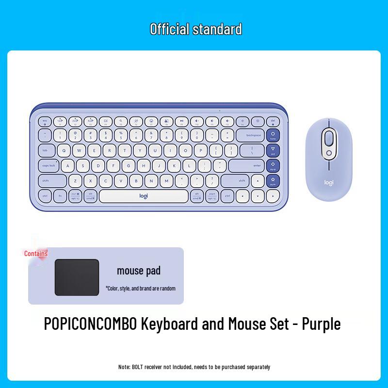 Logitech POP ICON COMBO Wireless Keyboard & Mouse Set