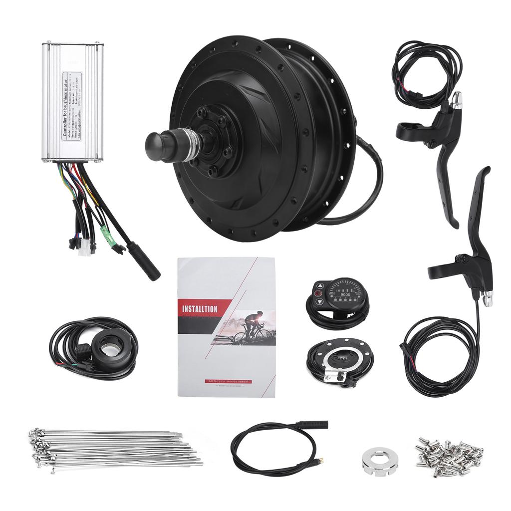 36V 500W Rear Wheel Hub Motor Electric Bicycle Conversion Kit with KT‑900S Display Meter for 12G Wheel