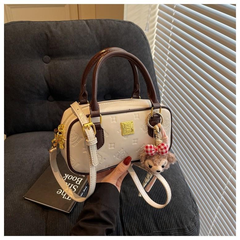 IELGY Portable Ladies Bowling Bag French All-Match Messenger Bag