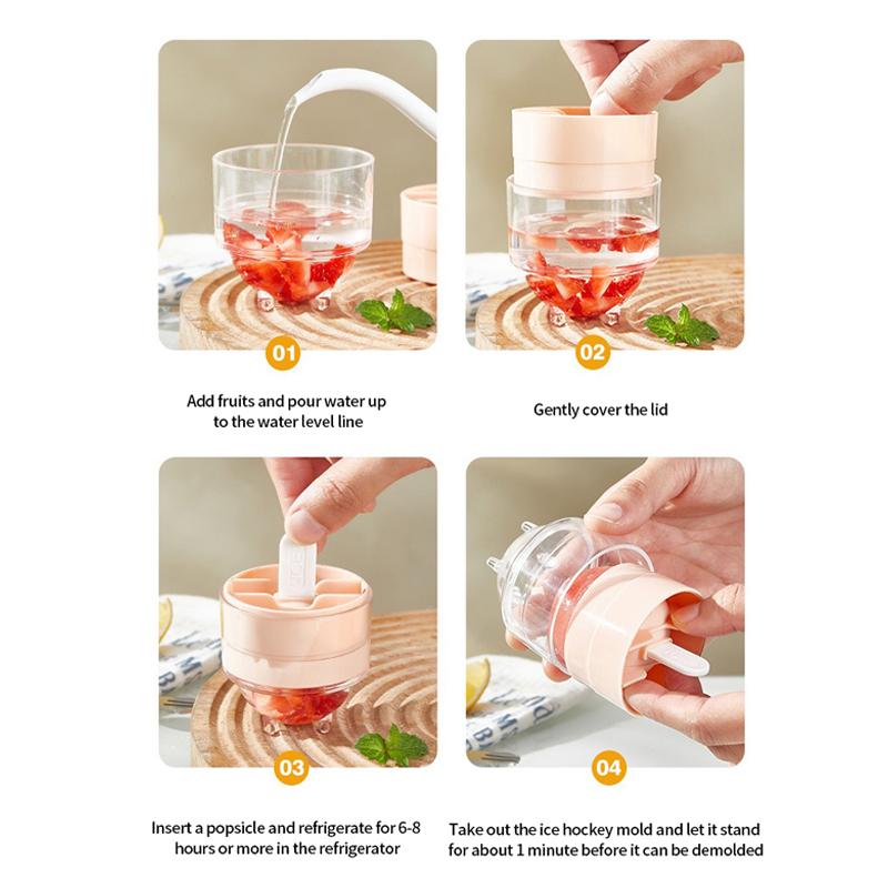 4PCS/1PC - Innovative and creative lollipop and popsicle molds - Essential for household kitchens, fun jelly and ice cube molds