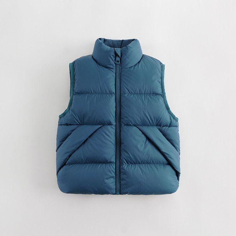[Three-Proof] Mark Jenny Boys  Urban Outdoor Thickened Warm down Jacket Vest Children s Winter Clothing 231513 Jungle Green(-Ultra-Light Three-Proof) 110