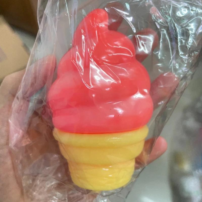 Needoh Nice Ice Cream Shaped Mochi Squishy Toy Cream Cone Surprise Stress Relief Fidget Squishes Party Gifts for Friend Gift