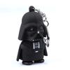 Porte-clés mignon de dessin animé Guerrier Noir Lumière LED Son Enfant Lampe de poche Pendentif de sac Accessoire