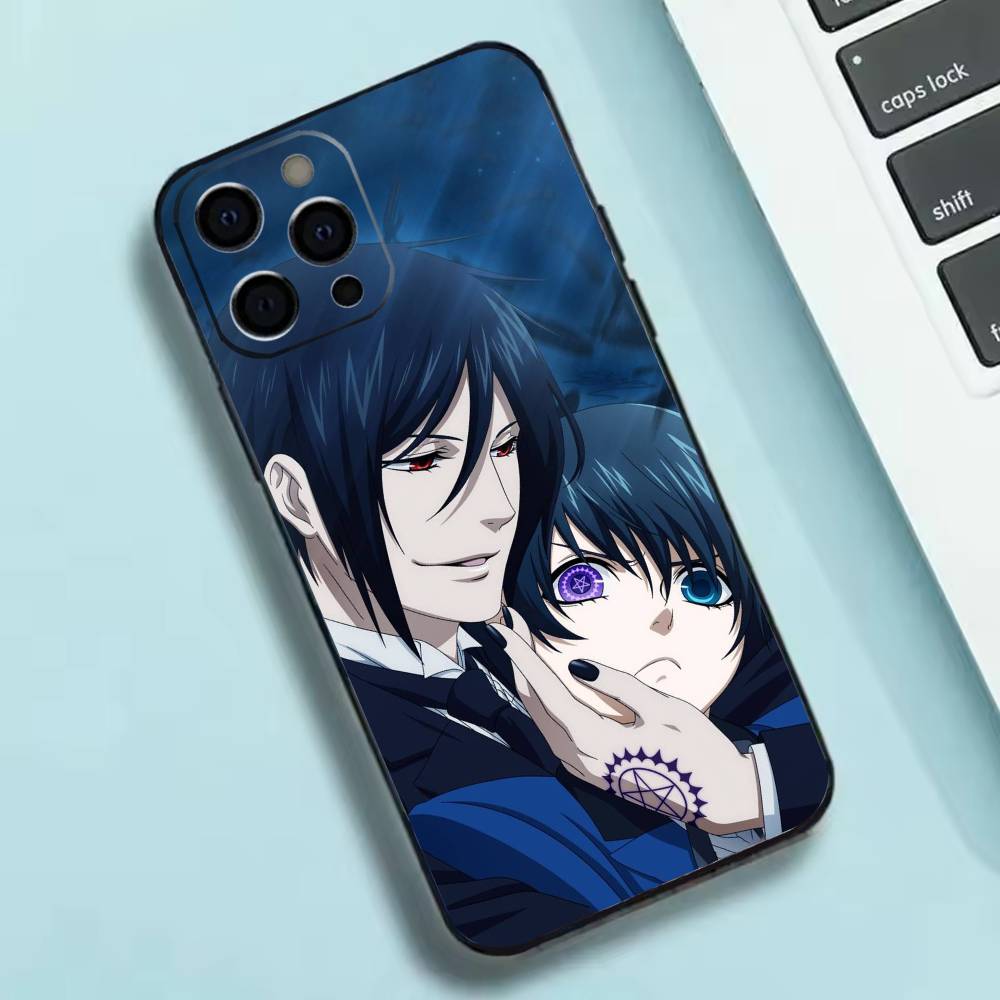 Anime B-Black Butler  Phone Case Silicone Soft For IPhone 17 16 15 14 13 12 11 X XR Plus Pro Max Plus