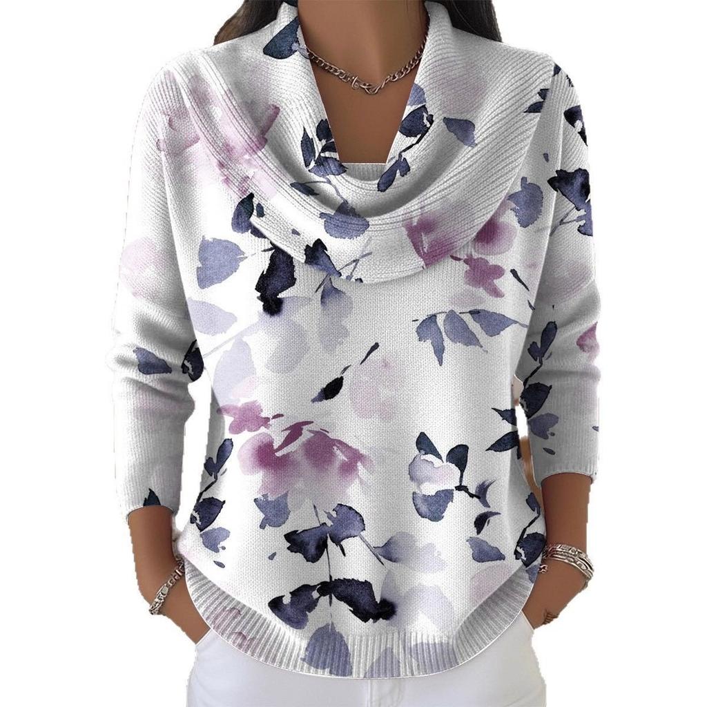 Damen Pullover Herbst Winter Mode Lässig Europäischer Amerikanischer Stil Warm Gemütlich Strick Oberteil