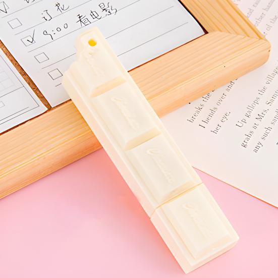 Kuličkové pero ve tvaru čokolády s očkem na zavěšení Přenosné 0,5 mm Hladké psaní Bez inkoustu Nerozmazávající se Pero Kreativní dárek pro studenty