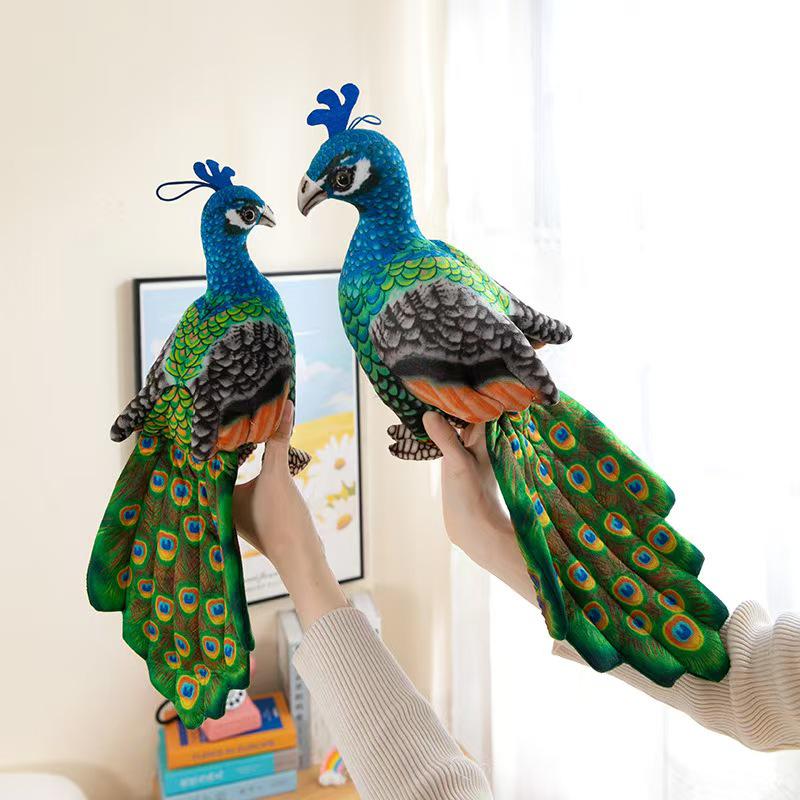 Peacock Plush Toy - Cute Cartoon Children's Pillow Doll