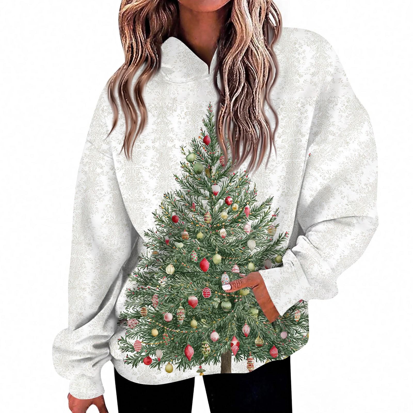 

Женская мода Повседневный топ с V-образным вырезом и длинными рукавами с принтом XL белый