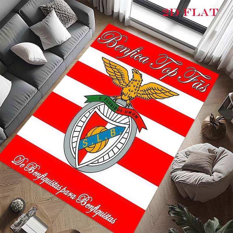 Kober s logem Benfica pro obývací pokoj, ložnici, domov, dekoraci pohovky, protiskluzová podložka pro hraní dětí