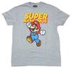 Super Mario Brothers Volwassen Nieuw T-shirt - Mario Springen Onder Logo
