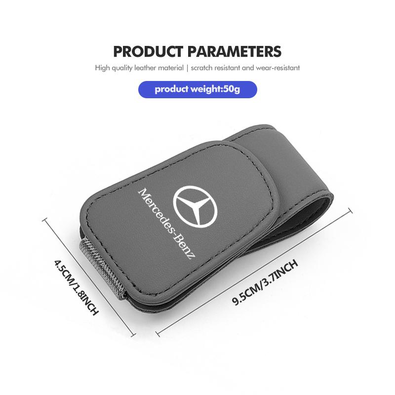 D6Magnetic Car Glasses Holder Sunshade Platep Card Ticket Clip For Mercedes Benz CLK GLC W212 C200 C300 W203 W204 W205 W169 W176