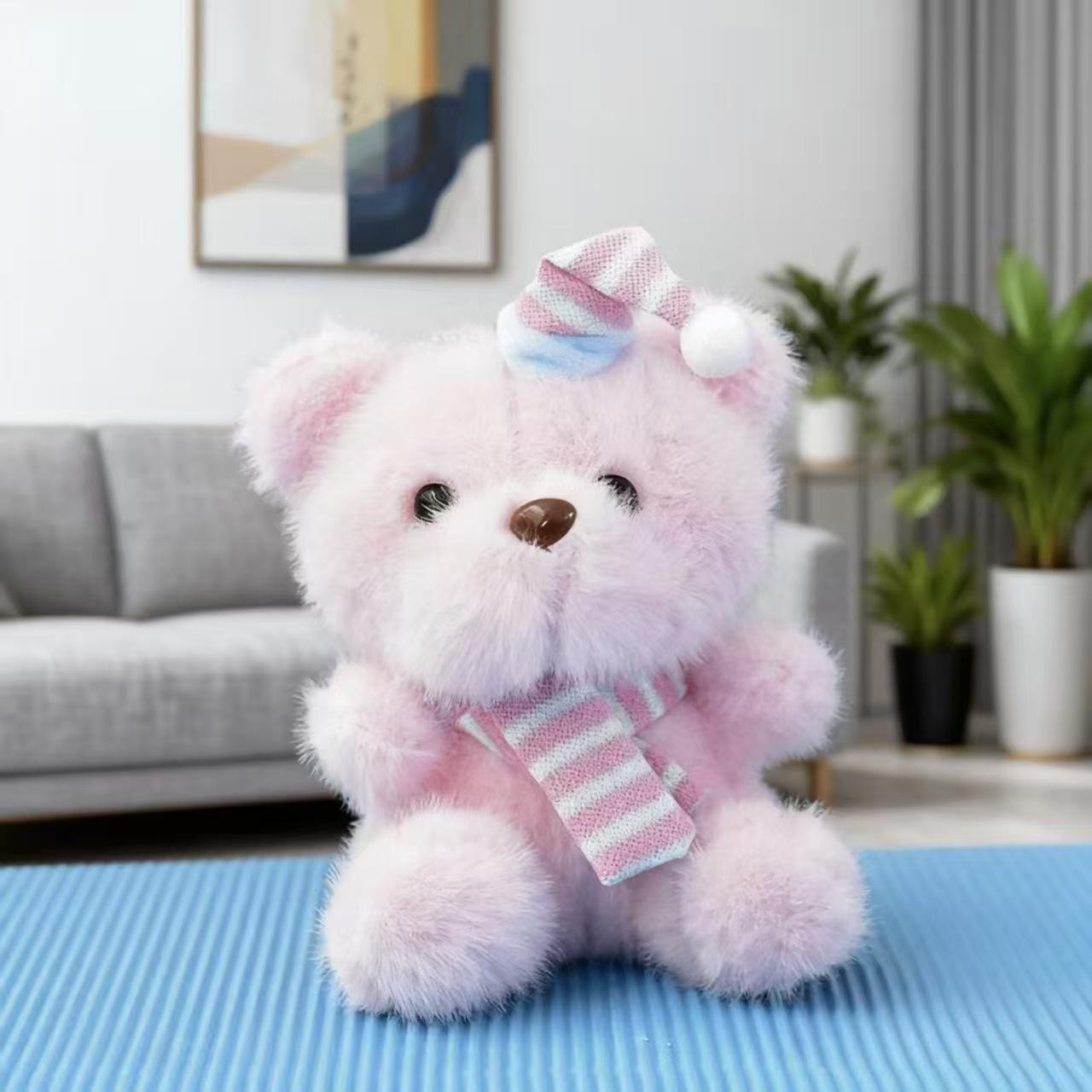 Очаровательная плюшевая шапка-медведь и кукла-брелок Standard Chain (13cm)