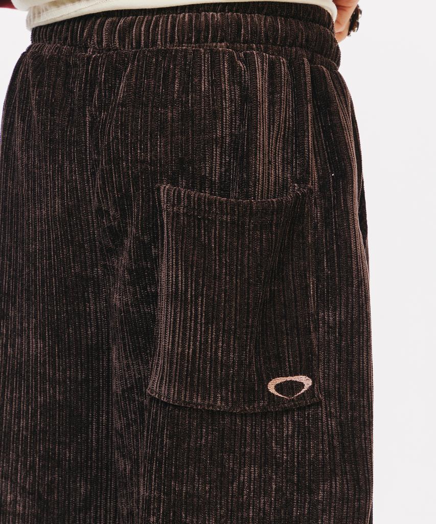 SCALLYWAG Easy Corduroy Wide Pants [Brown]