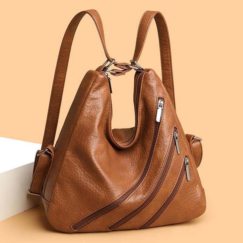 Women's Large Capacity Crossbody Bag PU Shoulder Tote Bag