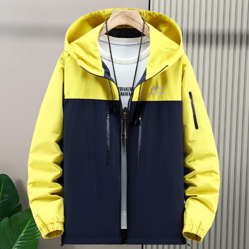 Men's Plus Size 11XL 12XL Plus Fat Hooded Spliced Top - Functional Interchange Jacket Coat