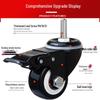 Silent Swivel Casters with Inch Threaded Rod & Double Bearings