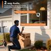 Fensterkamera, unterstützt 2,4G und 5G WLAN, Farb-Nachtsicht, Zwei-Wege-Audio, Personen- und Bewegungserkennung und Allwetteraufzeichnung.