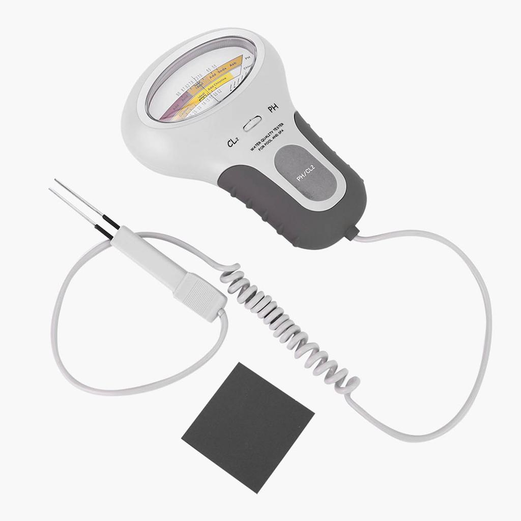 2-в-1 портативный цифровой измеритель качества воды PH и хлора для анализа качества воды в бассейне