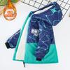 Boys Thickened Fleece Lined Hooded Windbreaker Kids Winter Outerwear