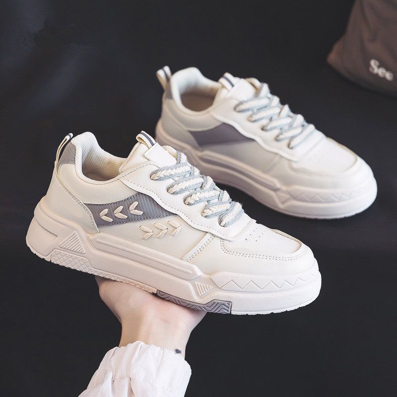 

Wheat ears women s shoes 2025 spring and autumn new versatile board shoes niche sports and leisure shoes white shoes women ins tide 40 серый