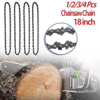 1/2/3/4 Pcs 18 Inch Chainsaw 72 Drive Link 36 Cutter 0.325" Pitch .058" Gauge Replacement Part for Electric Saw Wood Cutting Garden Tool