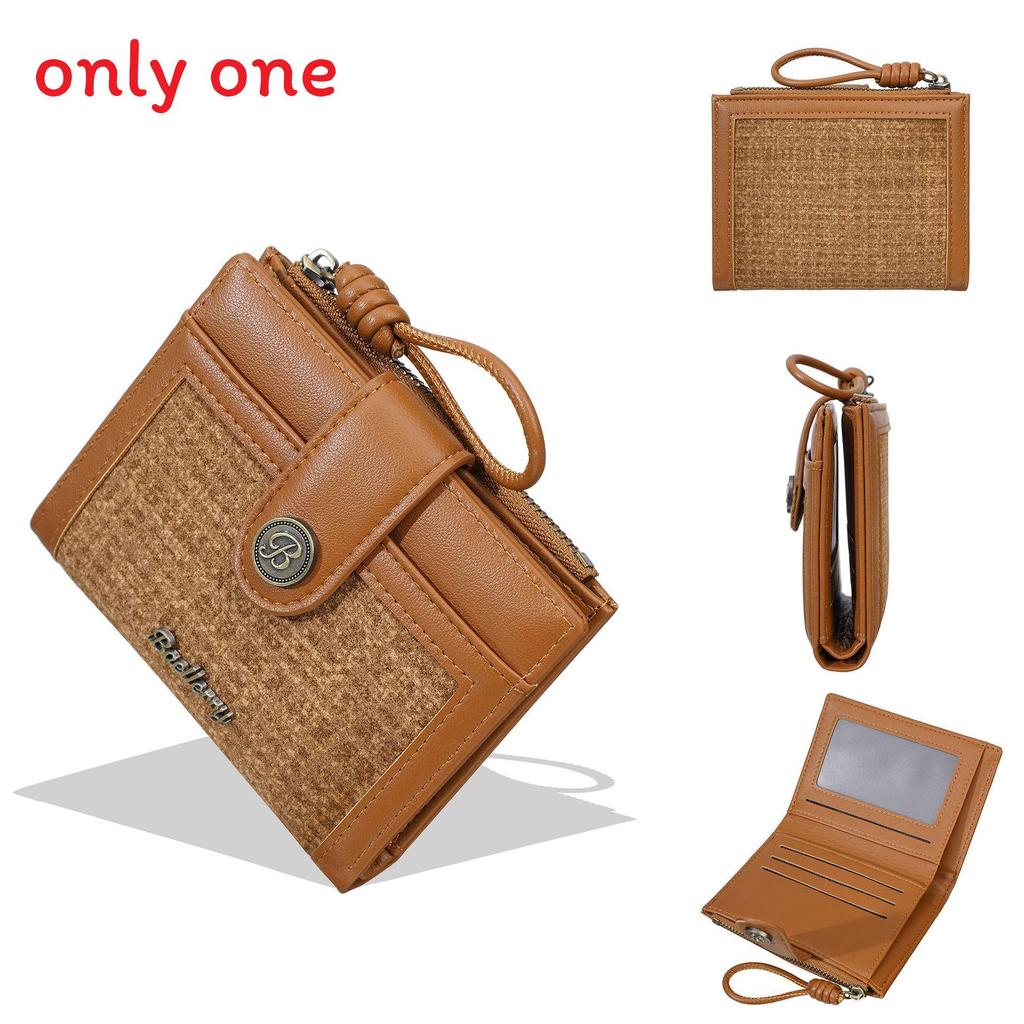Crossborder Style Leather Wallet For Women With Multiple Card Slots And Zipper Coin Pocket